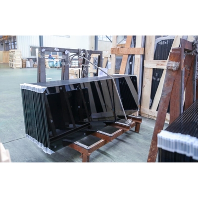 Vidro supertemperado para escadas/balustradas de espessura de 8 mm, transparente/tintado/plano/dobrado/formado