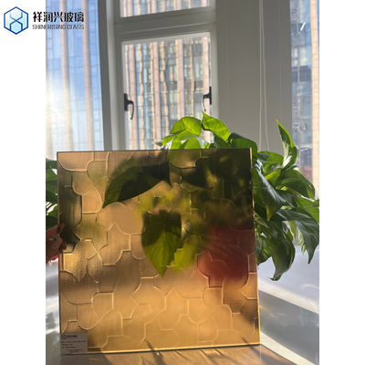 Personalização Vidro de cor marrom/bronce padronizado/rolhado/figurado com vários desenhos