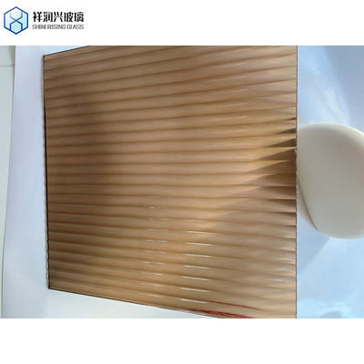 Personalização Vidro de cor marrom/bronce padronizado/rolhado/figurado com vários desenhos