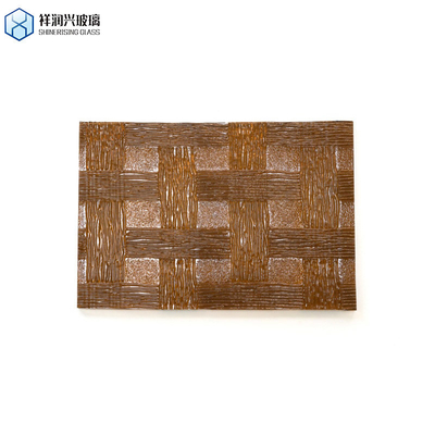 Estrutura sólida 4mm 5mm 6mm vidro temperado com padrão para vidro de janela decoração residencial