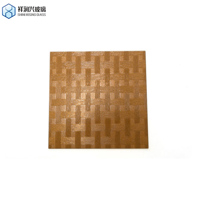 Borda plana polida estilo moderno Morgon padronizado vidro de bronze padronizado para a Catedral 5
