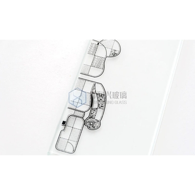 Vidro temperado plano transparente decorativo personalizado para sala de estar