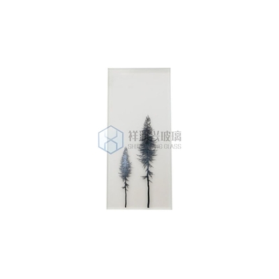 Vidro temperado plano transparente decorativo personalizado para sala de estar