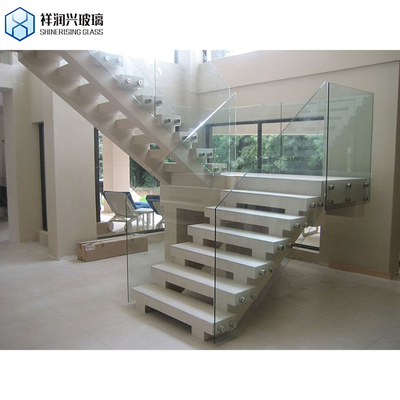 Painéis de vidro temperado de borda cortada a laser personalizados para arquitetura Padrão GB15763.2-2005