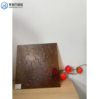 Transparente Arte Granito Textura Arte Vidro Telado Vidro padronizado para divisória 3mm
