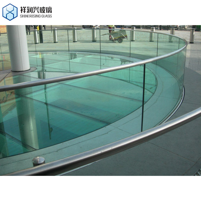 Painel de vidro de ferro temperado de 10 mm e 12 mm com certificado SGS e espessura personalizada