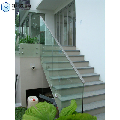 6mm 8mm 10mm espessura inquebrável resistente flutuante painel de vidro temperado para edifício de elevação