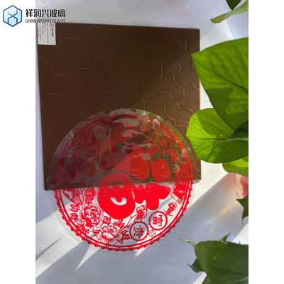Folha de vidro colorido transparente de 3 mm para obras de arte em tamanho personalizado