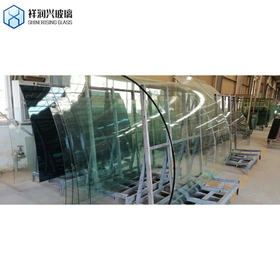 Painel de vidro laminado temperado personalizado de 12 mm para personalização de balaustradas transparentes