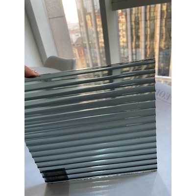 8mm 10mm 12mm Fluted Tempered Glass Segurança Privacidade Decorativa Claros Ferro Baixo Tectura Endurecida Reeded Padrão Construir Vidro