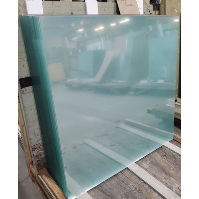 Vidro temperado transparente de 10 mm com borda polida plana