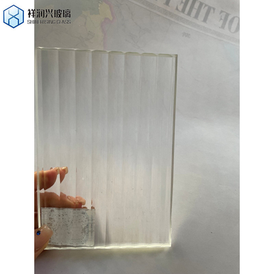 Vidro branco de 5 mm Aqualite Grain Net Traingless Quadrados irregulares Hishicross