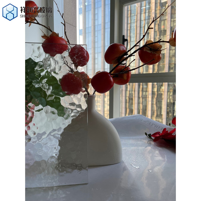 Vidro de vidro único com fio/decorativo/de banheiro de 4-10 mm, de vidro ultra-claro, com nervuras e painéis de vidro flutuado