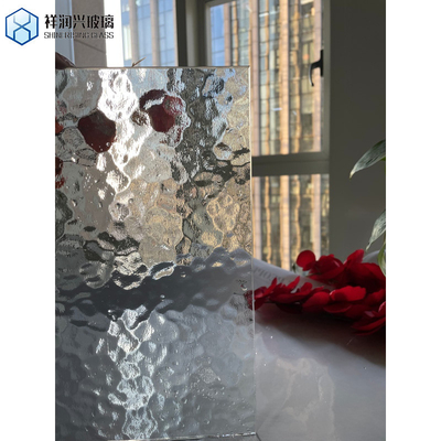 Vidro de vidro único com fio/decorativo/de banheiro de 4-10 mm, de vidro ultra-claro, com nervuras e painéis de vidro flutuado