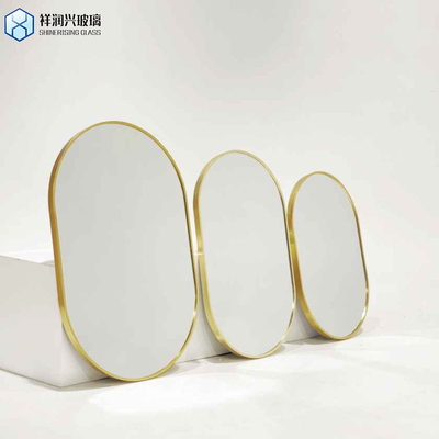 1.8mm 2mm 2.5mm 3mm Tamanho de corte ou tamanho regular Vidro de espelho de alumínio para design de interiores