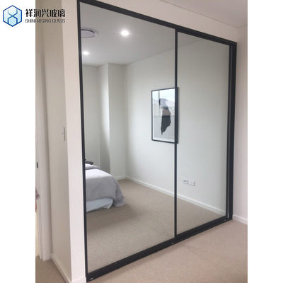 Mobiliário de hotel acabamento de prata revestido de alumínio folha de espelho de vidro flutuante 1,8 mm 2 mm 3 mm