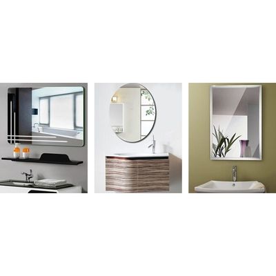 Folha de vidro de espelho de alumínio duplo revestido 1,8 mm 2 mm 3 mm 4 mm 5 mm com certificado CE