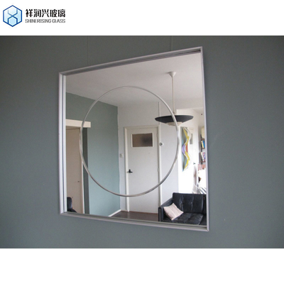 Material do quadro de vidro Qingdao Espelho de espessura de 4 mm para decoração de salão de dança Espelho de parede