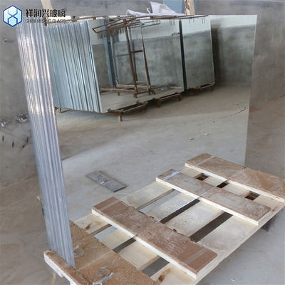 Espelho durável de uso doméstico azul, revestido com alumínio, de 1,8 mm, 2 mm e 3 mm, vidro de folha de espelho