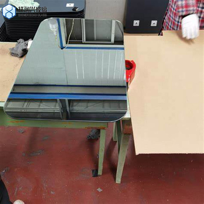 Técnica Laminado Esmeralda Verde Produção Profissional Placa de Espelho de Alumínio Prateado