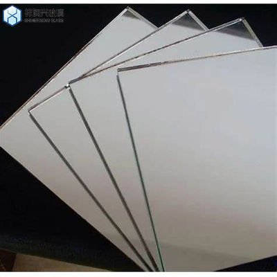 Espelho de parede de ginásio de cor castanha-dourada grande com folha de vidro de espelho de alumínio