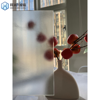 Vidro transparente com textura temperada para decoração de janelas e portas