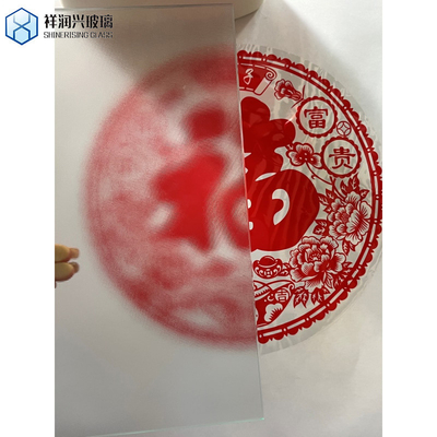 6mm 8mm 10mm 12mm Design personalizado Figura de vidro temperado padrão de begônia vidro em relevo