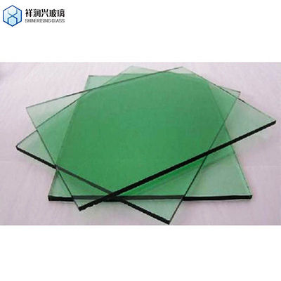Vidro de construção personalizado de 10 mm verde escuro azul claro para porta e janela