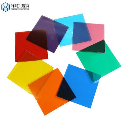 Chapas de vidro flutuante tintadas com certificado ISO e bordas polidas planas