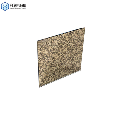 Laminado 4 mm Azul Marrom Preto Retangular em Beve Antigo Espelho de Vidro para diversão