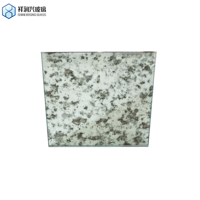 Flat polido luxuoso painel de vidro antigo folhas de espelho para banheiro porta janela