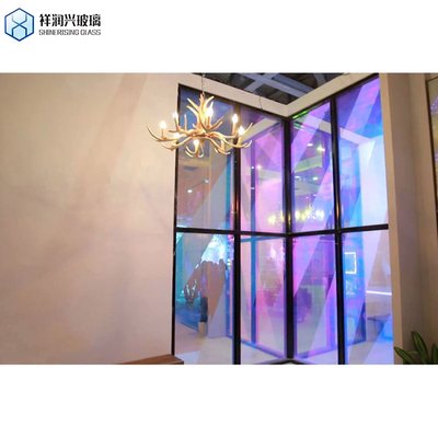 4 6 Lâmina refletiva de bronze tintado transparente Louvre Vidro para janelas e cores sólidas