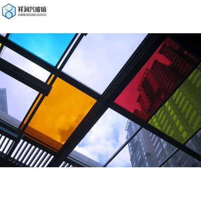 4 6 Lâmina refletiva de bronze tintado transparente Louvre Vidro para janelas e cores sólidas