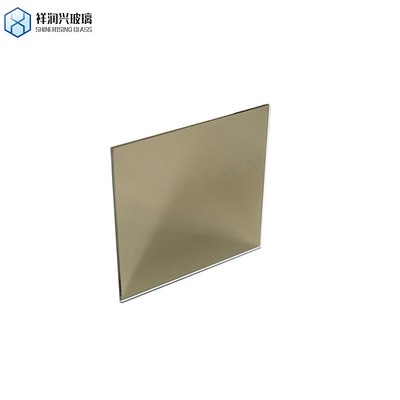 Rectangular de acabamento prateado de vidro de cor dourada espelho colorido para decoração de edifícios
