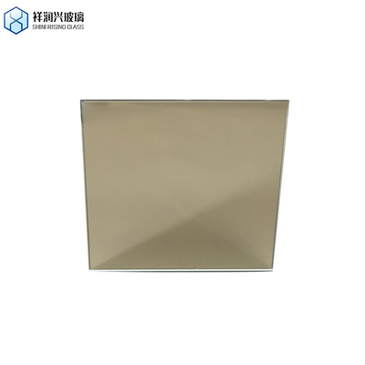 Rectangular de acabamento prateado de vidro de cor dourada espelho colorido para decoração de edifícios