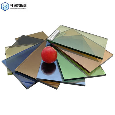 Vidro temperado de segurança de cor cinzenta colorida sob medida 4mm 5mm 6mm 8mm 10mm para móveis