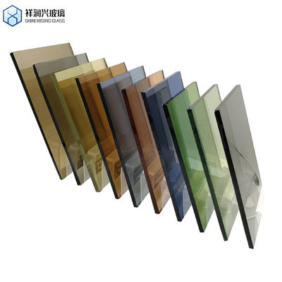 Vidro temperado de segurança de cor cinzenta colorida sob medida 4mm 5mm 6mm 8mm 10mm para móveis