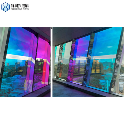 Folhas de vidro refletor laminado temperado em azul escuro, bronze e cinza para construção