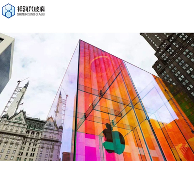 Vidro laminado temperado de vidro flutuante colorido transparente sob medida para barrancos de janelas de edifícios