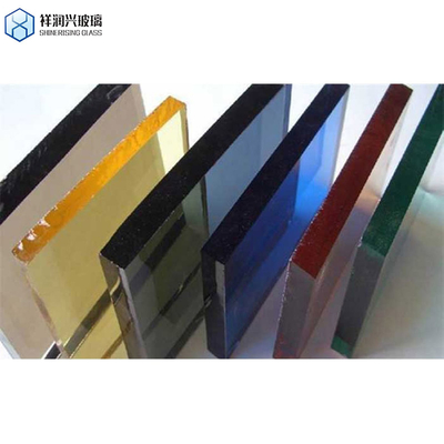 Vidro laminado temperado de vidro flutuante colorido transparente sob medida para barrancos de janelas de edifícios