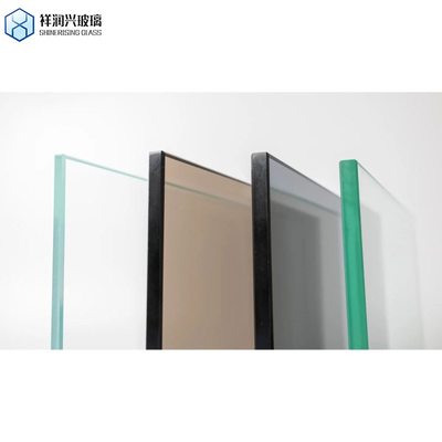 Vidro laminado temperado de vidro flutuante colorido transparente sob medida para barrancos de janelas de edifícios