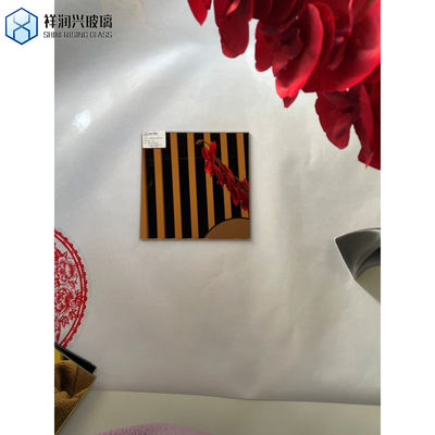 Requisito do cliente Vidro de bronze moderno de ouro Painel de espelho colorido Vidro flutuante transparente