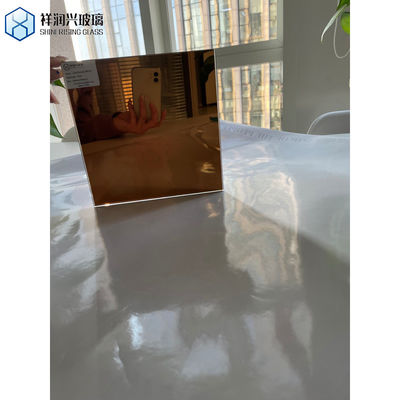 Requisito do cliente Vidro de bronze moderno de ouro Painel de espelho colorido Vidro flutuante transparente