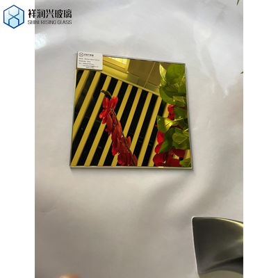 Requisito do cliente Vidro de bronze moderno de ouro Painel de espelho colorido Vidro flutuante transparente