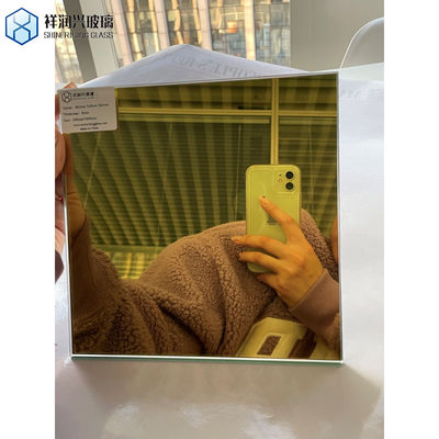 Requisito do cliente Vidro de bronze moderno de ouro Painel de espelho colorido Vidro flutuante transparente