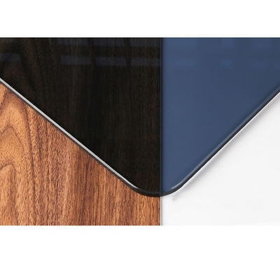 Construção de arte personalizado vidro branco dicróico temperado gradiente laminado vidro revestimento