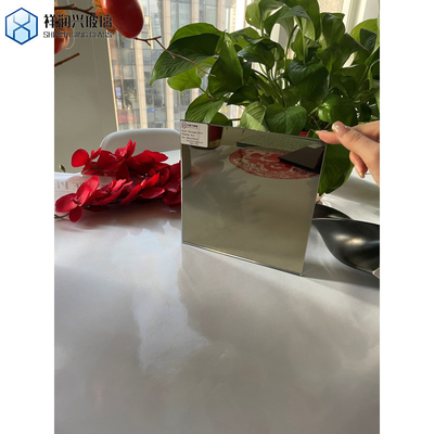Espelho de vidro transparente decorativo com bordas polidas planas e certificado SGS