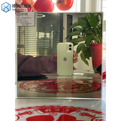 Espelho de vidro transparente decorativo com bordas polidas planas e certificado SGS