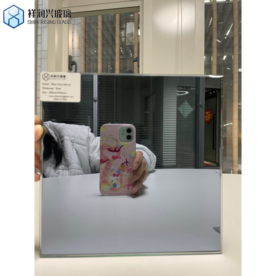 Produto principal Espelho de vidro colorido com padrão Móveis de casa inteligente Espelho de banheiro LED