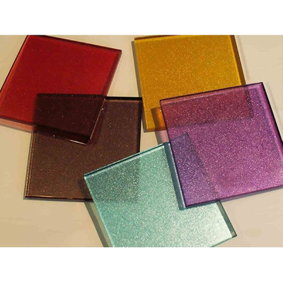 Vidro de revestimento temperado com baixo teor de ferro personalizado, reflector plano e colorido para decoração